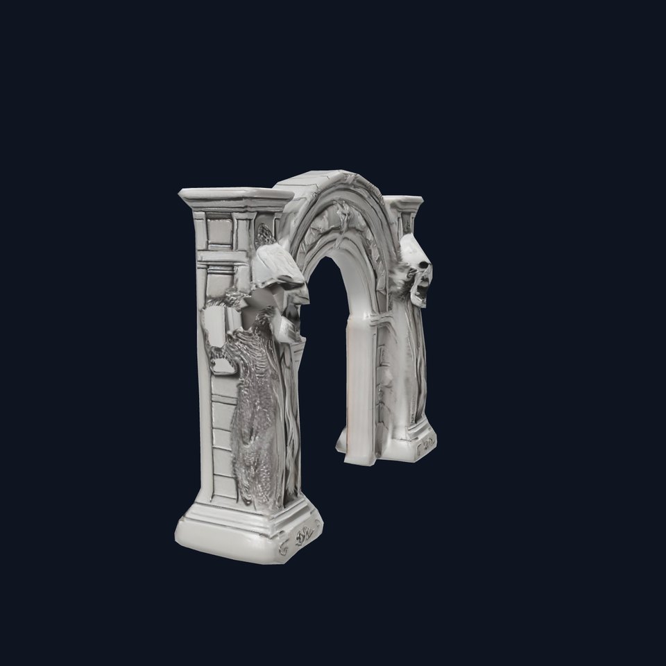 Gothic Archway Horror model pack